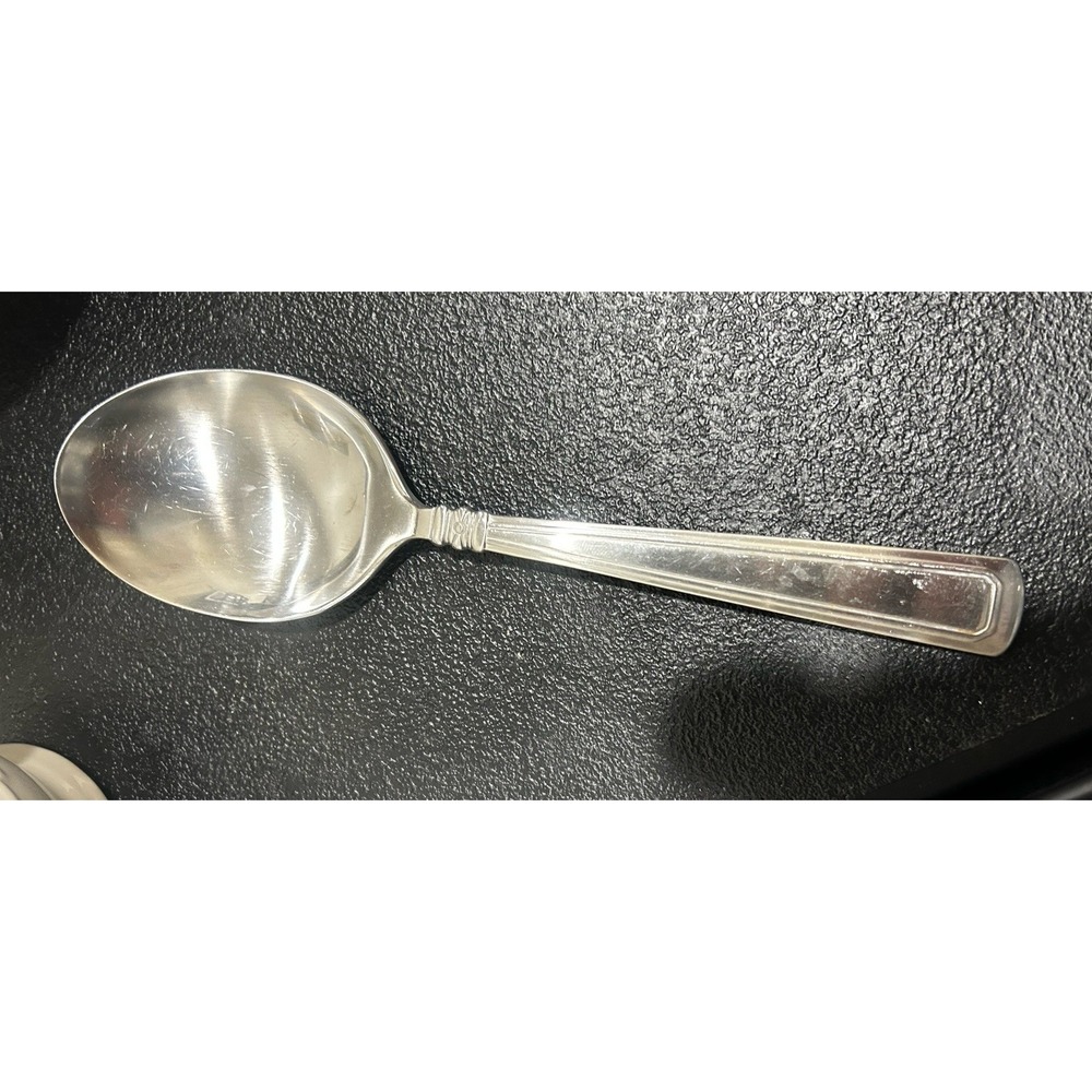Longaberger Baskets Flatware Large Casserole Serving Spoon Stainless Steel